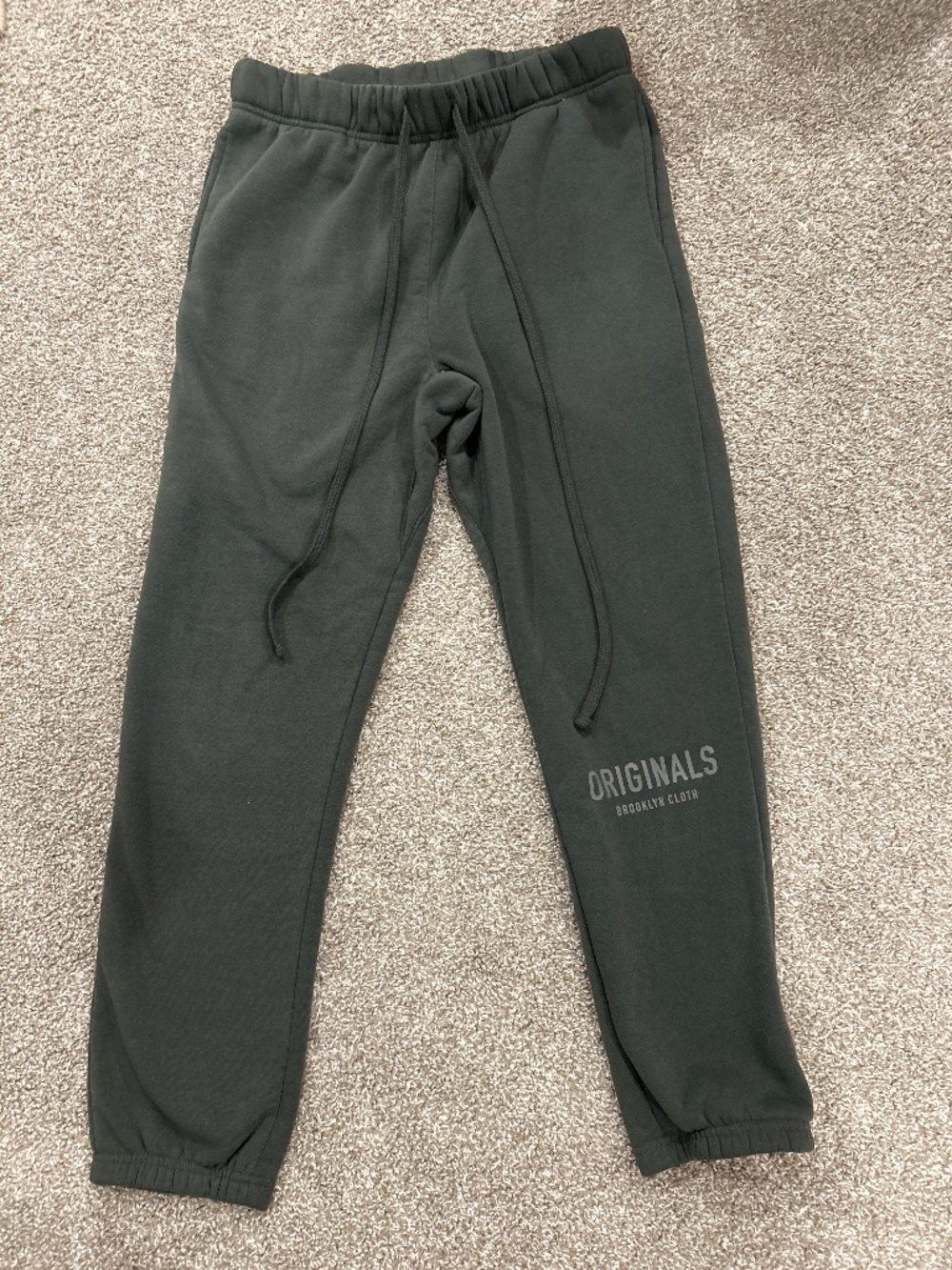 Brooklyn cloth originals army green mens joggers size small